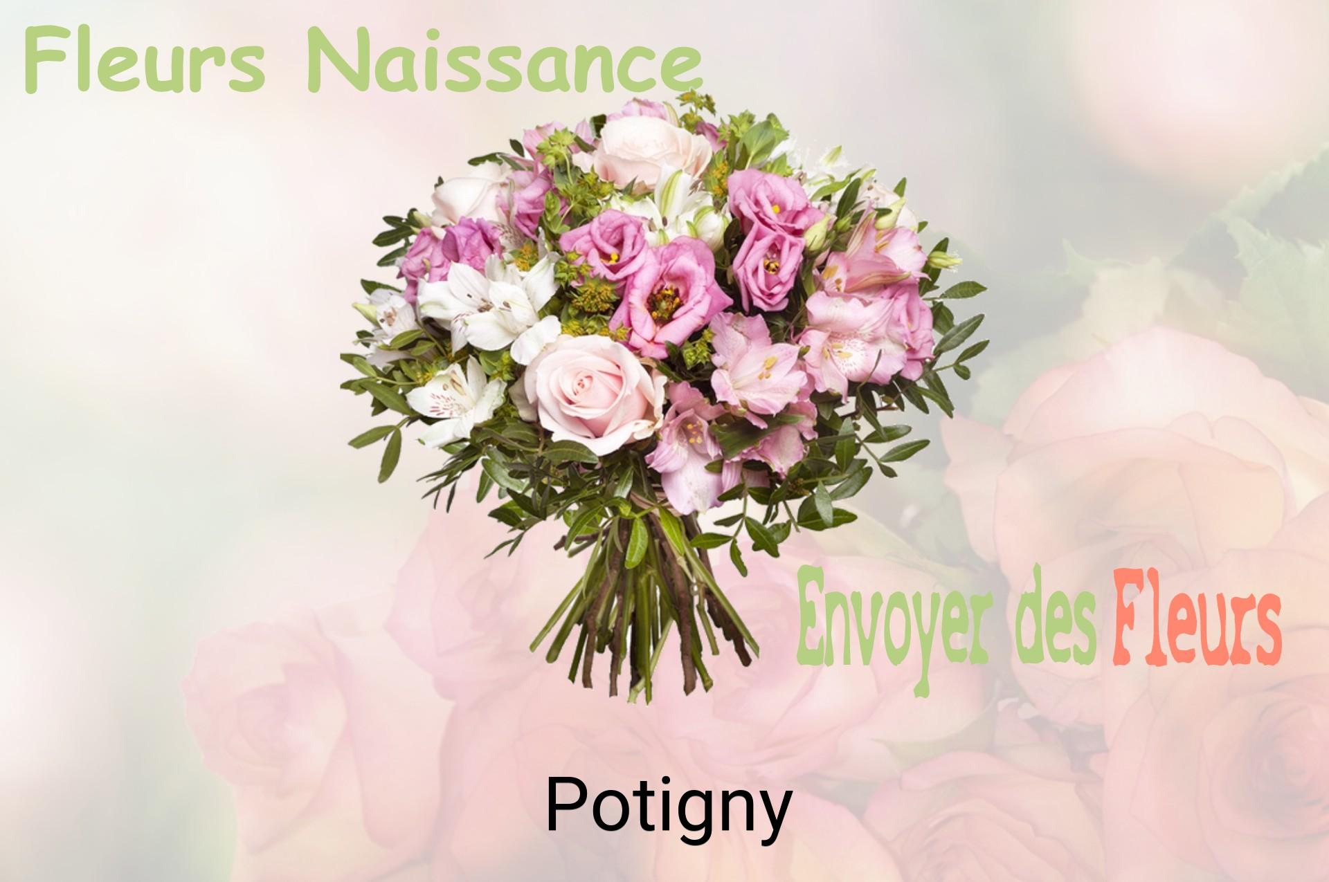 Bouquet de fleurs de naissance livré à Potigny